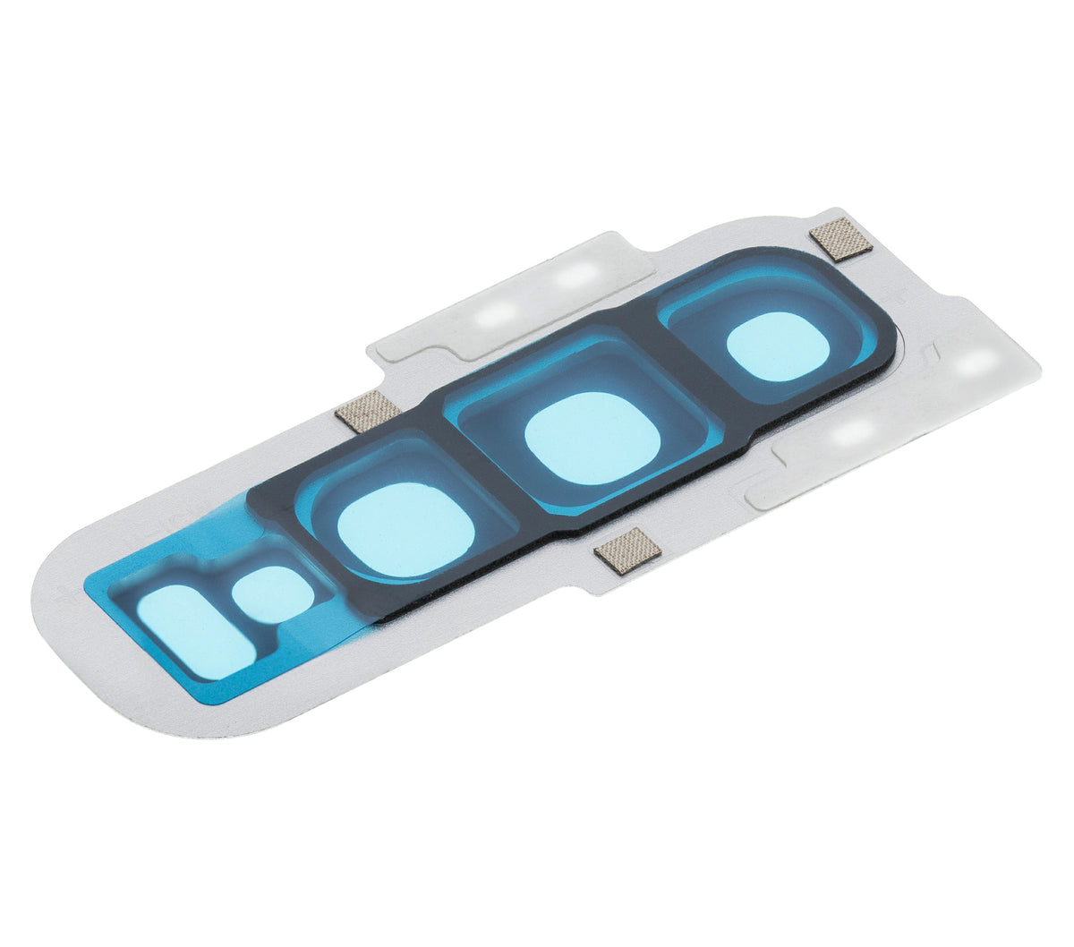 Back Camera Lens With Cover Bezel Ring Compatible For Samsung Galaxy S10 Replacement (Prism White)