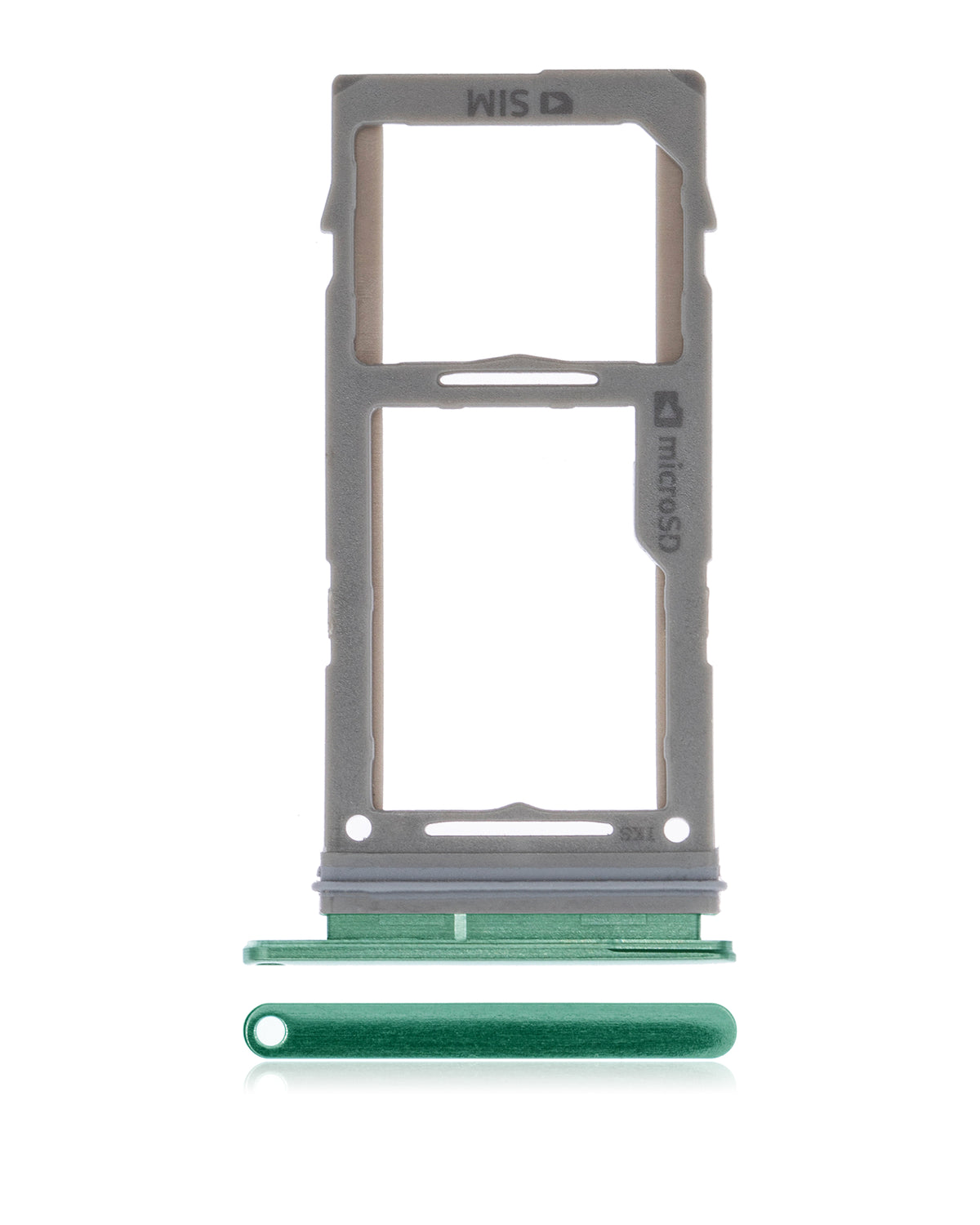 Single Sim Card Tray Compatible For Samsung Galaxy S10 / S10 Plus / S10E Replacement (Prism Green)