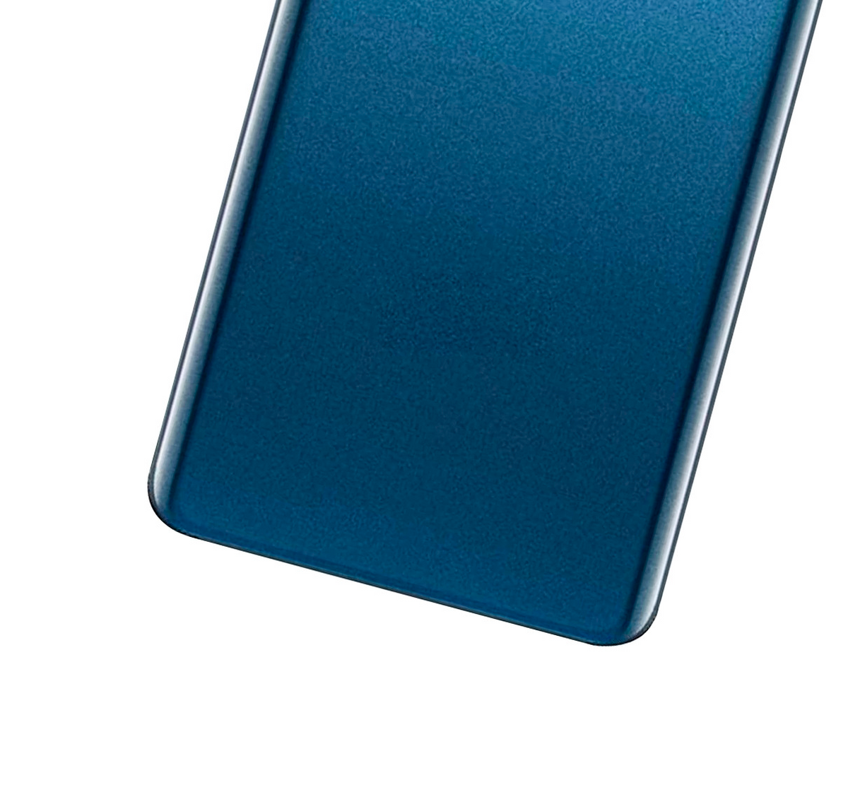 Back cover Glass With Camera Lens Compatible For Samsung Galaxy S10 Replacement (No Logo) (Vemake) (Prism Blue)