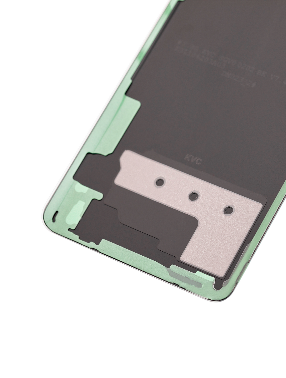 Back cover Glass With Camera Lens Compatible For Samsung Galaxy S10 Plus Replacement (No Logo) (Vemake) (Prism Black)