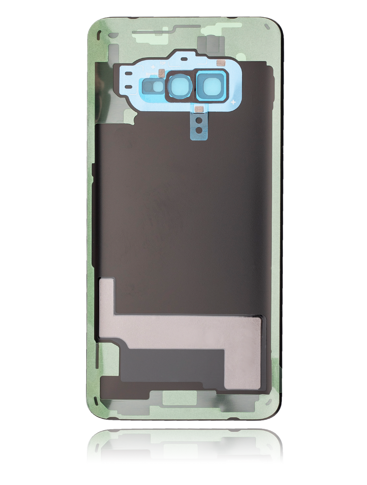 Back cover Glass With Camera Lens Compatible For Samsung Galaxy S10E Replacement  (No Logo) (Vemake) (Prism Blue)