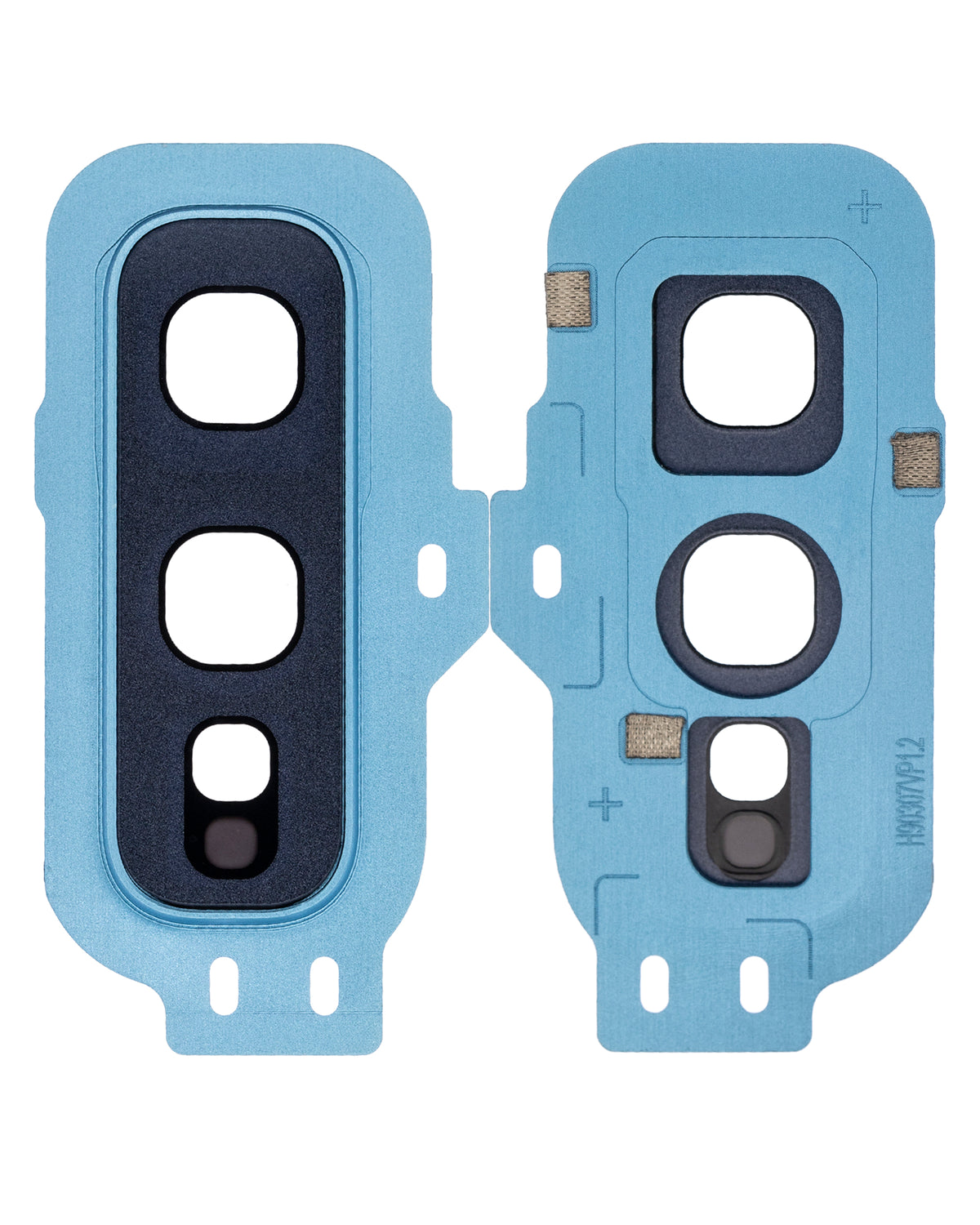 Replacement Back Camera Lens With Cover Bezel Ring Compatible For Samsung Galaxy S10E (Prism Blue)