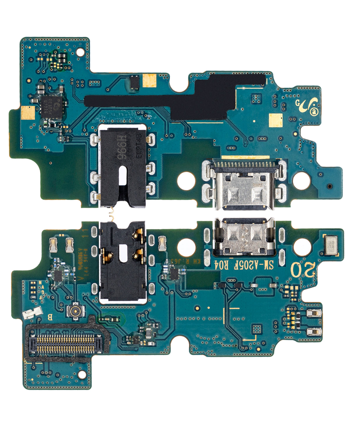 Charging Port With Board Compatible For Samsung Galaxy A20 (A205 / 2019) (International Version) (Premium)