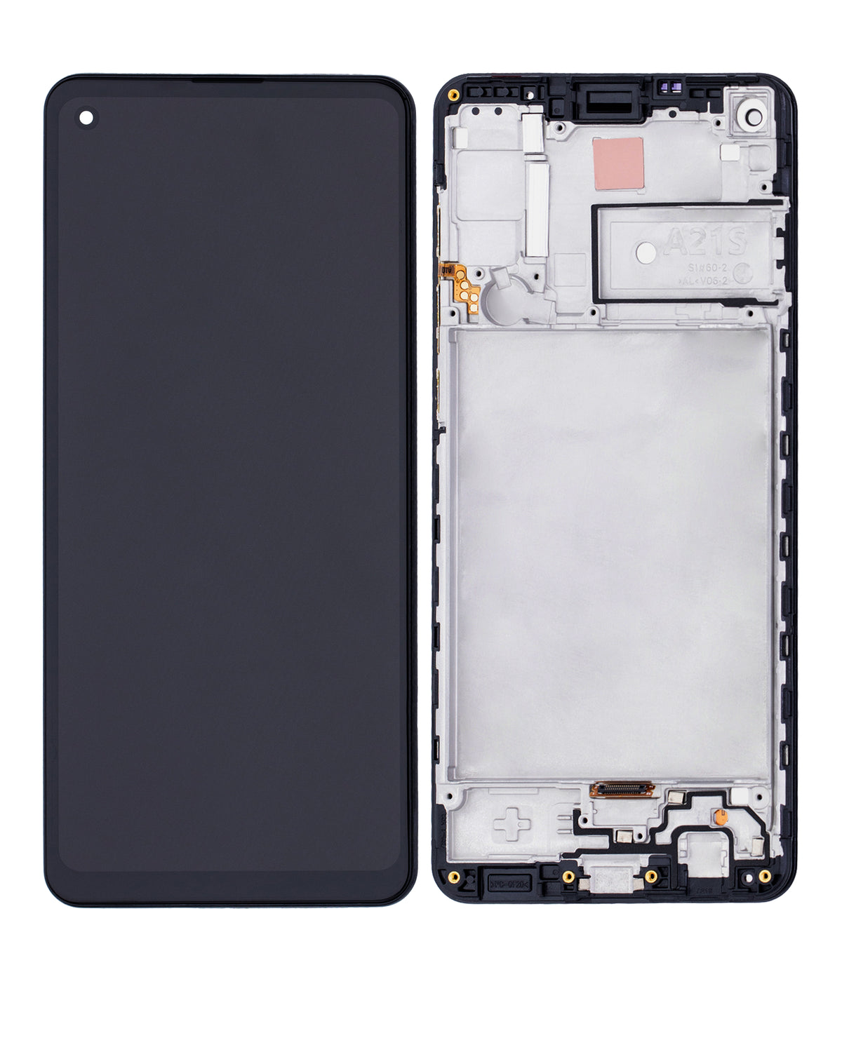 LCD Assembly With Frame Compatible For Samsung Galaxy A21s (A217 / 2020) (Service Pack) (Black)