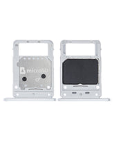 Single Sim Card Tray Compatible For Samsung Galaxy Tab S7 Plus 12.4" (T970 / T975 / T976) (2020) (Mystic Silver)