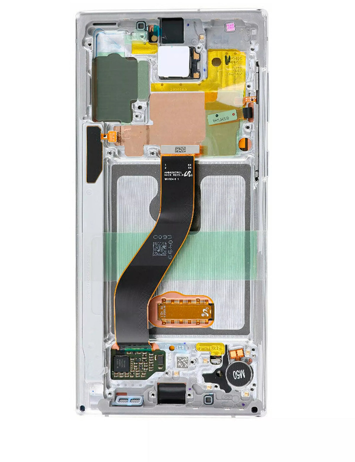 Replacement OLED Assembly With Frame Compatible For Samsung Galaxy Note 10 (Service Pack) (Aura White)