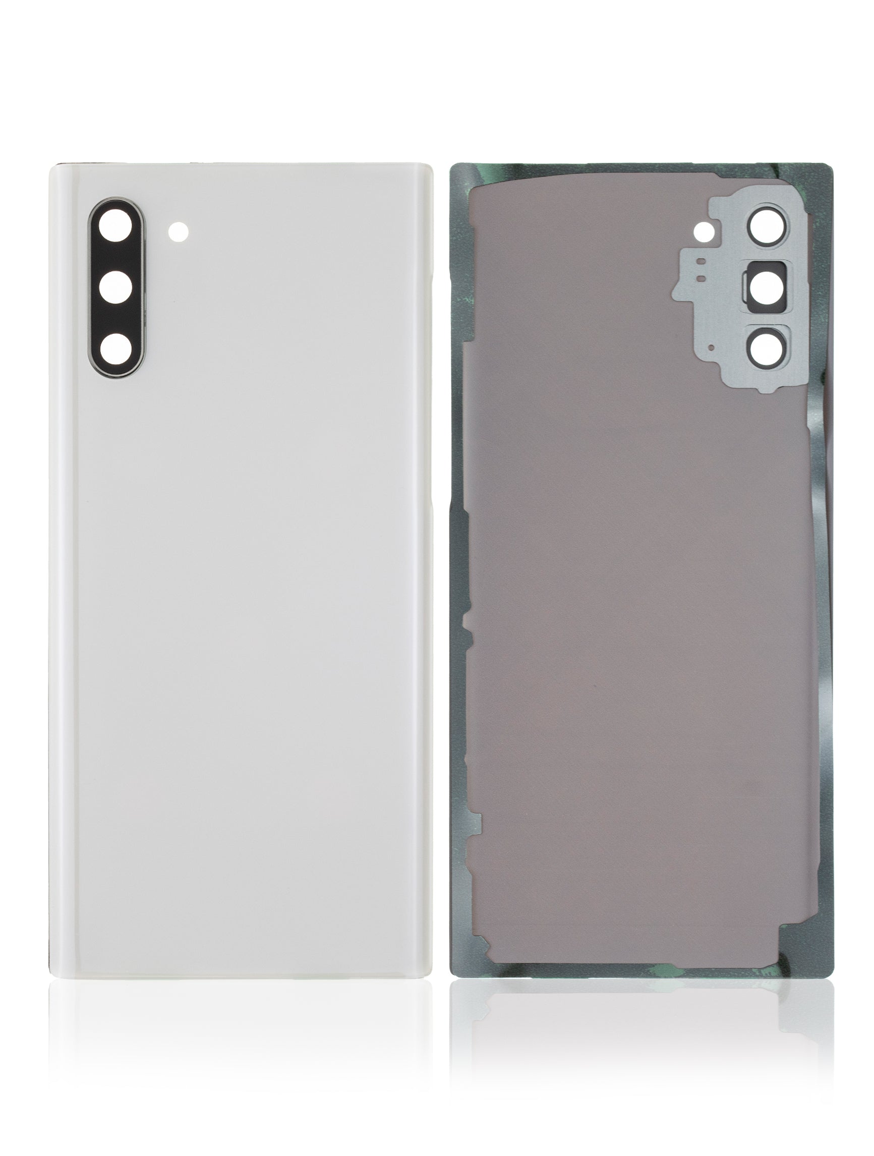 Back Cover Glass With Camera Lens Replacement Compatible For Samsung Galaxy Note 10 (Service Pack) (Aura White)