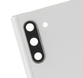 Back Cover Glass With Camera Lens Replacement Compatible For Samsung Galaxy Note 10 (Service Pack) (Aura White)