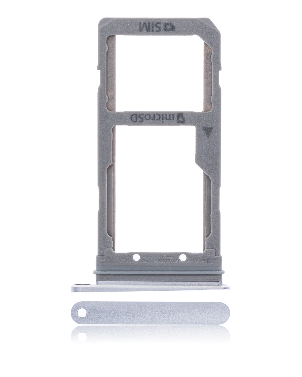 Dual Sim Card Tray Replacement Compatible For Samsung Galaxy S7 Edge (Black)