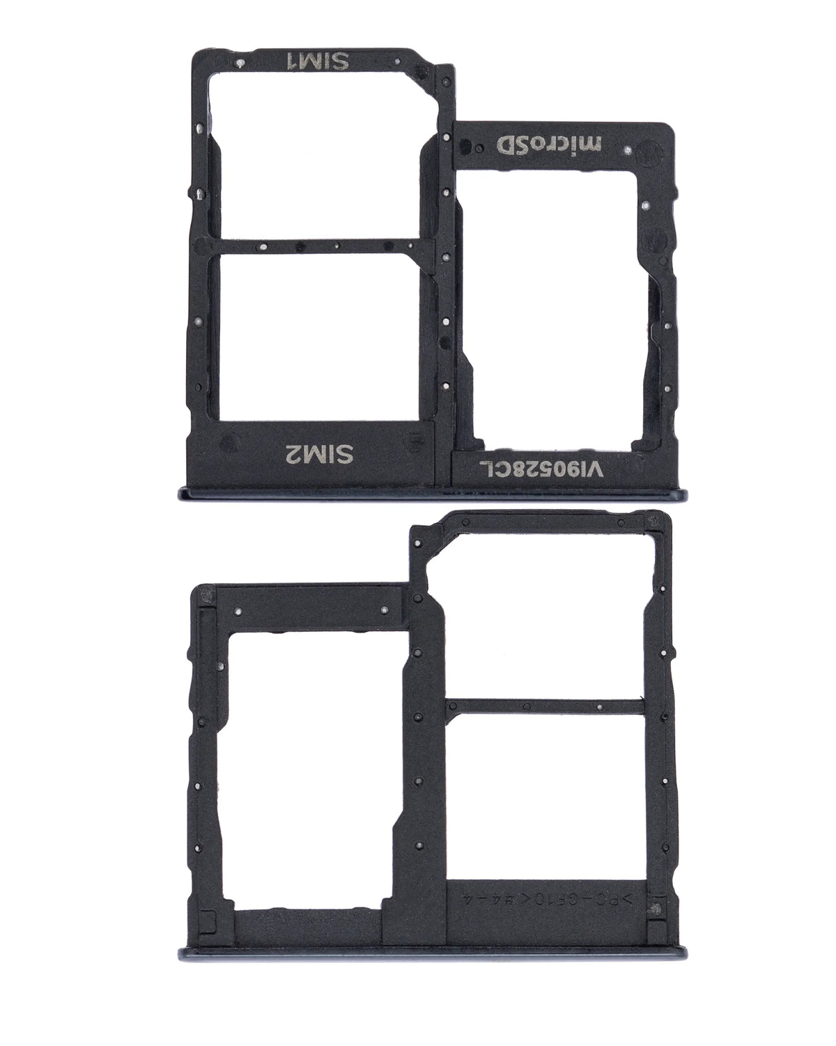 Dual Sim Card Tray Compatible For Samsung Galaxy A40 (A405 / 2019) (Black)