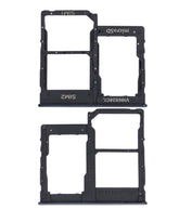 Dual Sim Card Tray Compatible For Samsung Galaxy A40 (A405 / 2019) (Black)