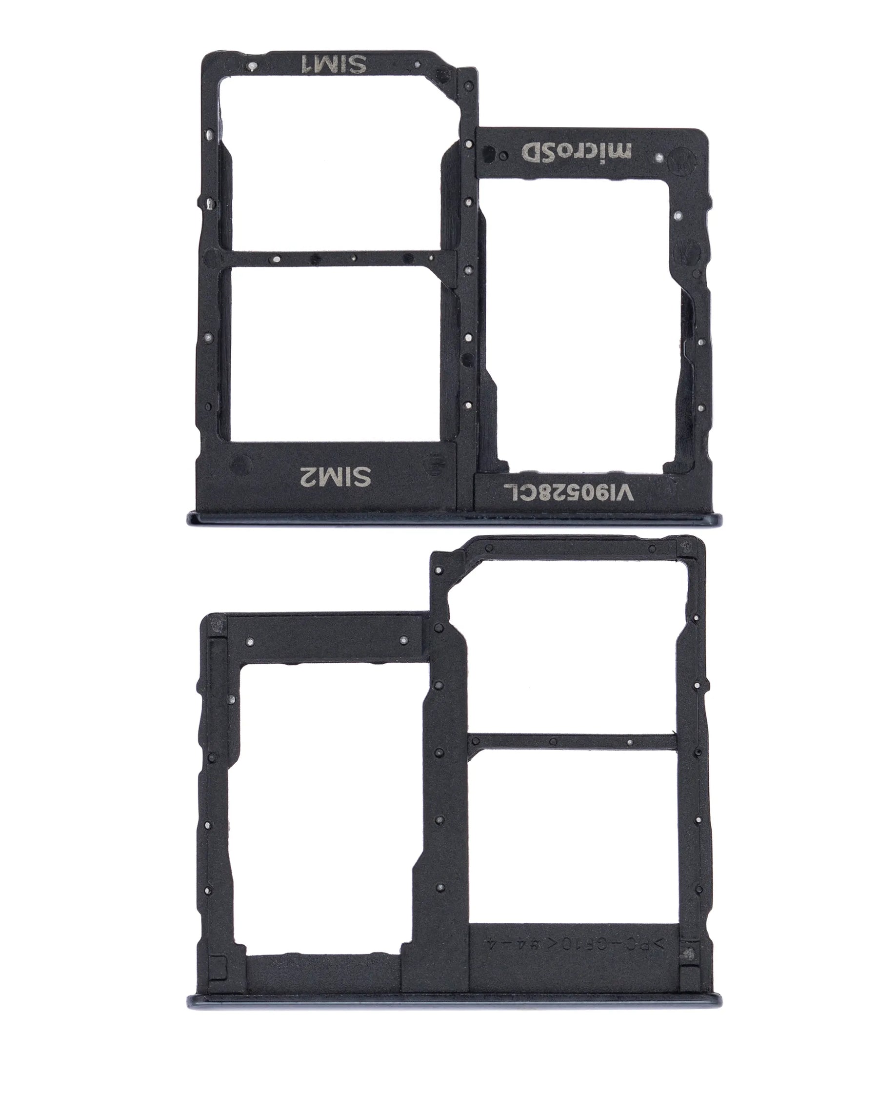 Dual Sim Card Tray Compatible For Samsung Galaxy A40 (A405 / 2019) (Black)