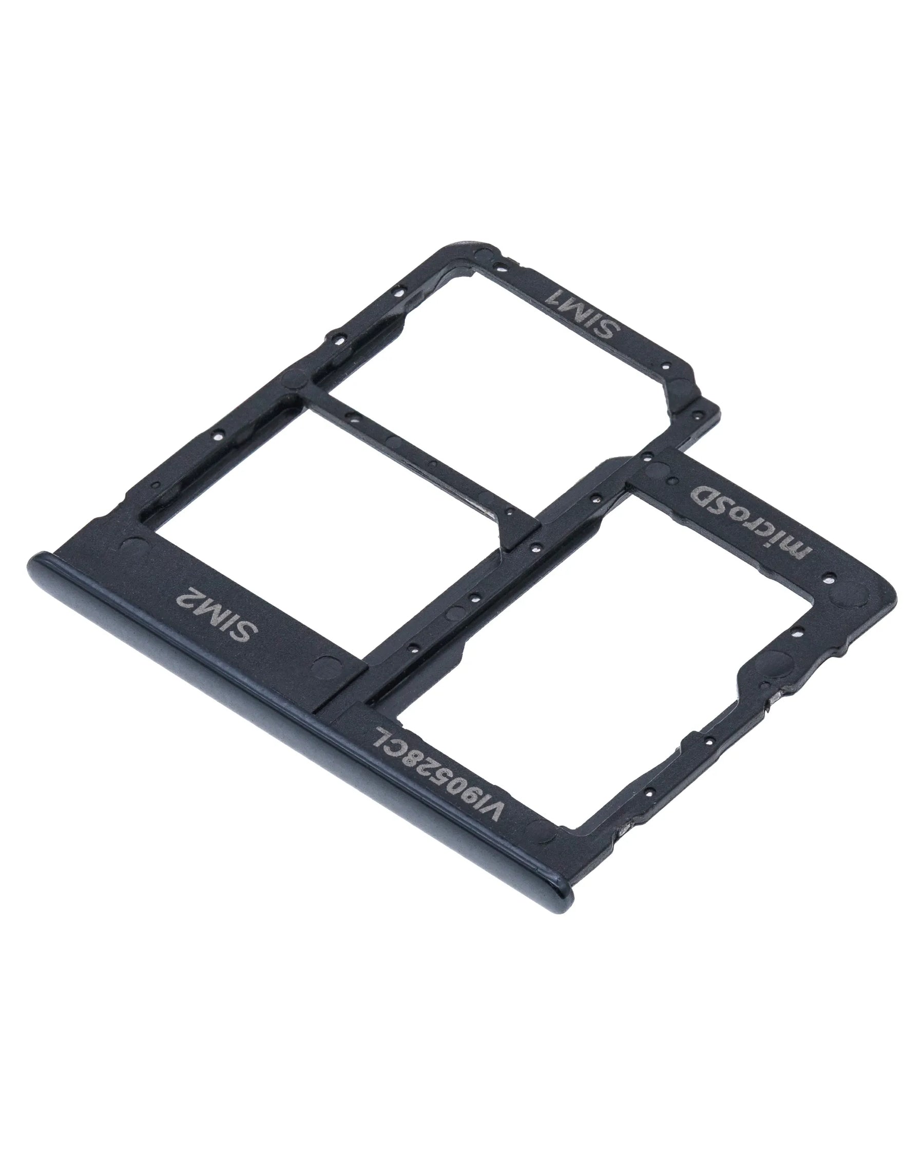 Dual Sim Card Tray Compatible For Samsung Galaxy A40 (A405 / 2019) (Black)