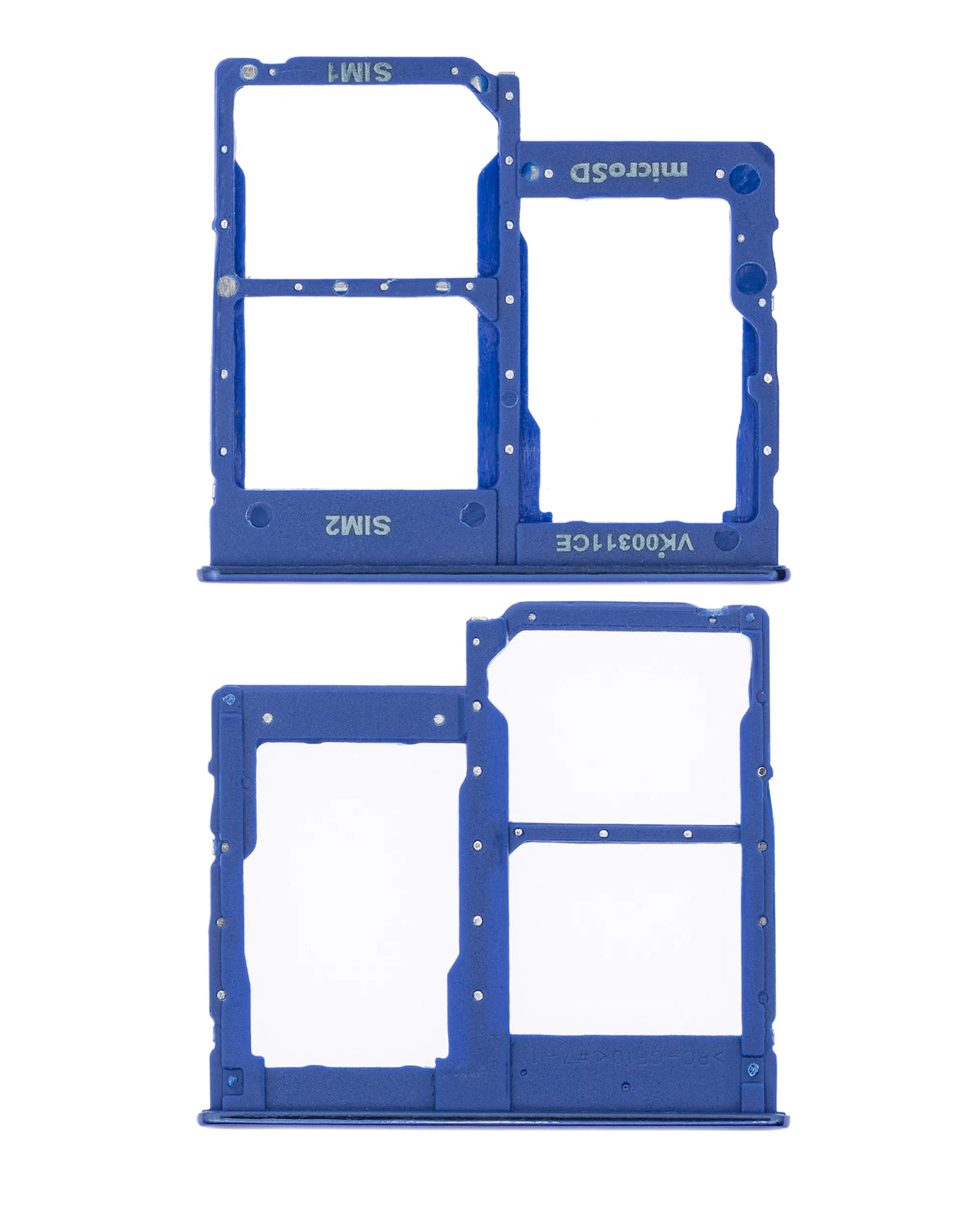 Dual Sim Card Tray Compatible For Samsung Galaxy A40 (A405 / 2019) (Blue)