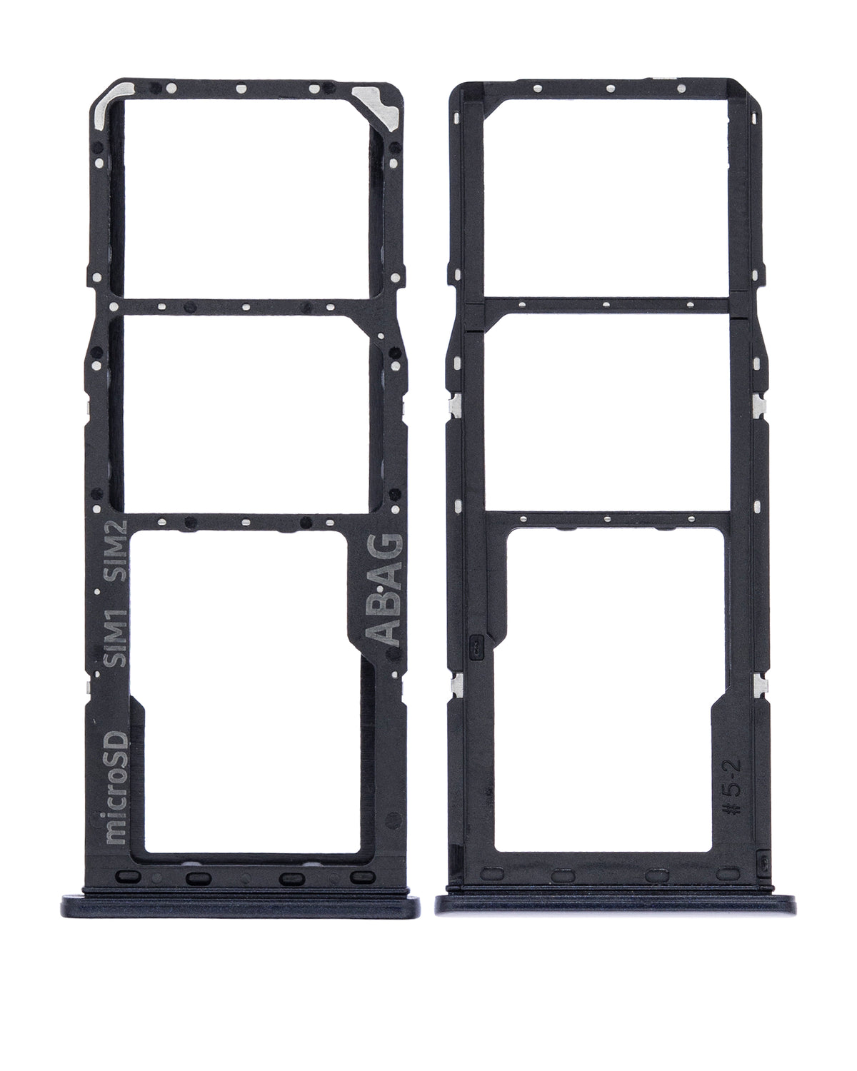 Dual Sim Card Tray Compatible For Samsung Galaxy A21S (A217 / 2020) (Black)