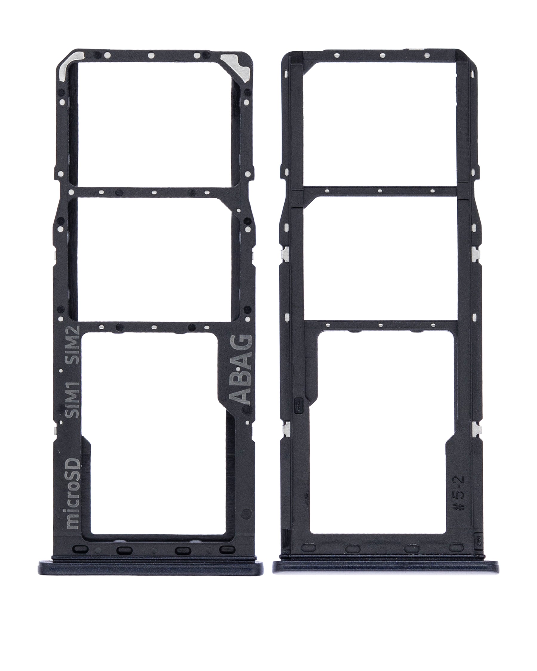 Dual Sim Card Tray Compatible For Samsung Galaxy A21S (A217 / 2020) (Black)