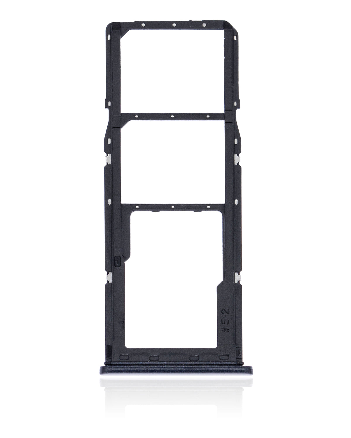 Dual Sim Card Tray Compatible For Samsung Galaxy A21S (A217 / 2020) (Black)