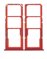 Dual Sim Card Tray Compatible For Samsung Galaxy A21S (A217 / 2020) (Red)