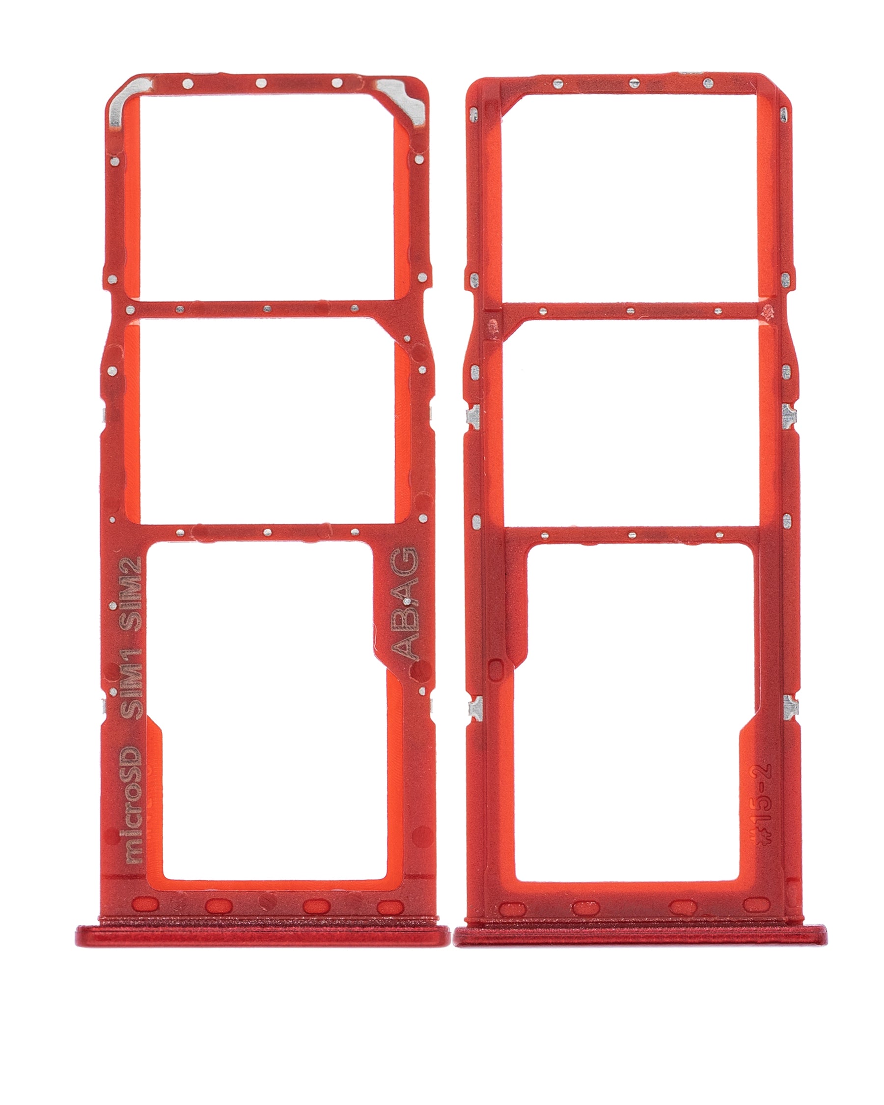 Dual Sim Card Tray Compatible For Samsung Galaxy A21S (A217 / 2020) (Red)