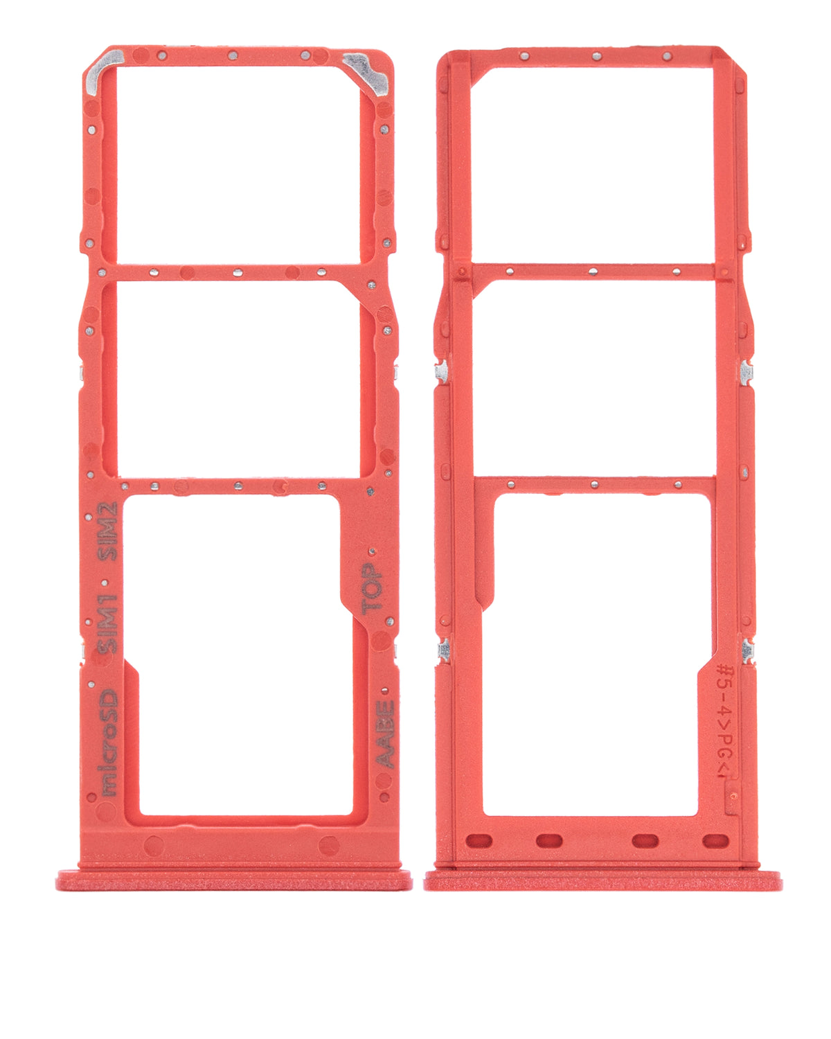 Dual Sim Card Tray Compatible For Samsung Galaxy A12 (A125 / 2020) (Red)