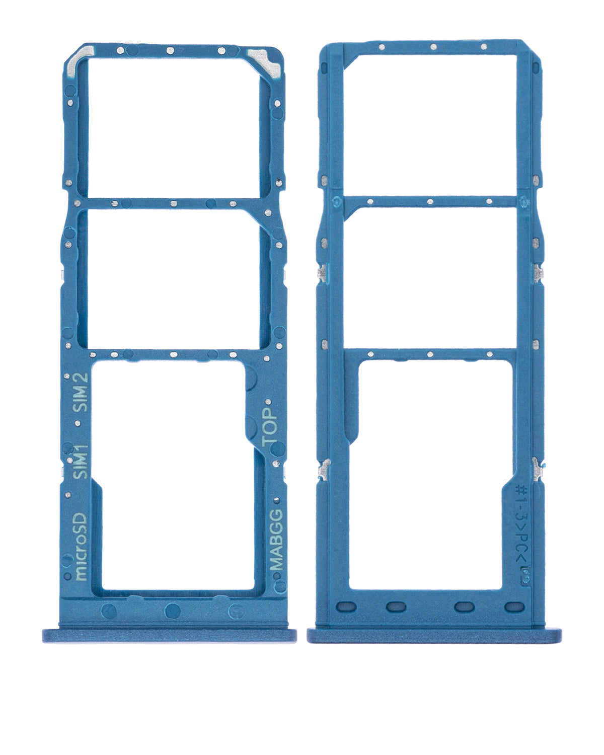 Dual Sim Card Tray Compatible For Samsung Galaxy A12 (A125 / 2020) (Blue)