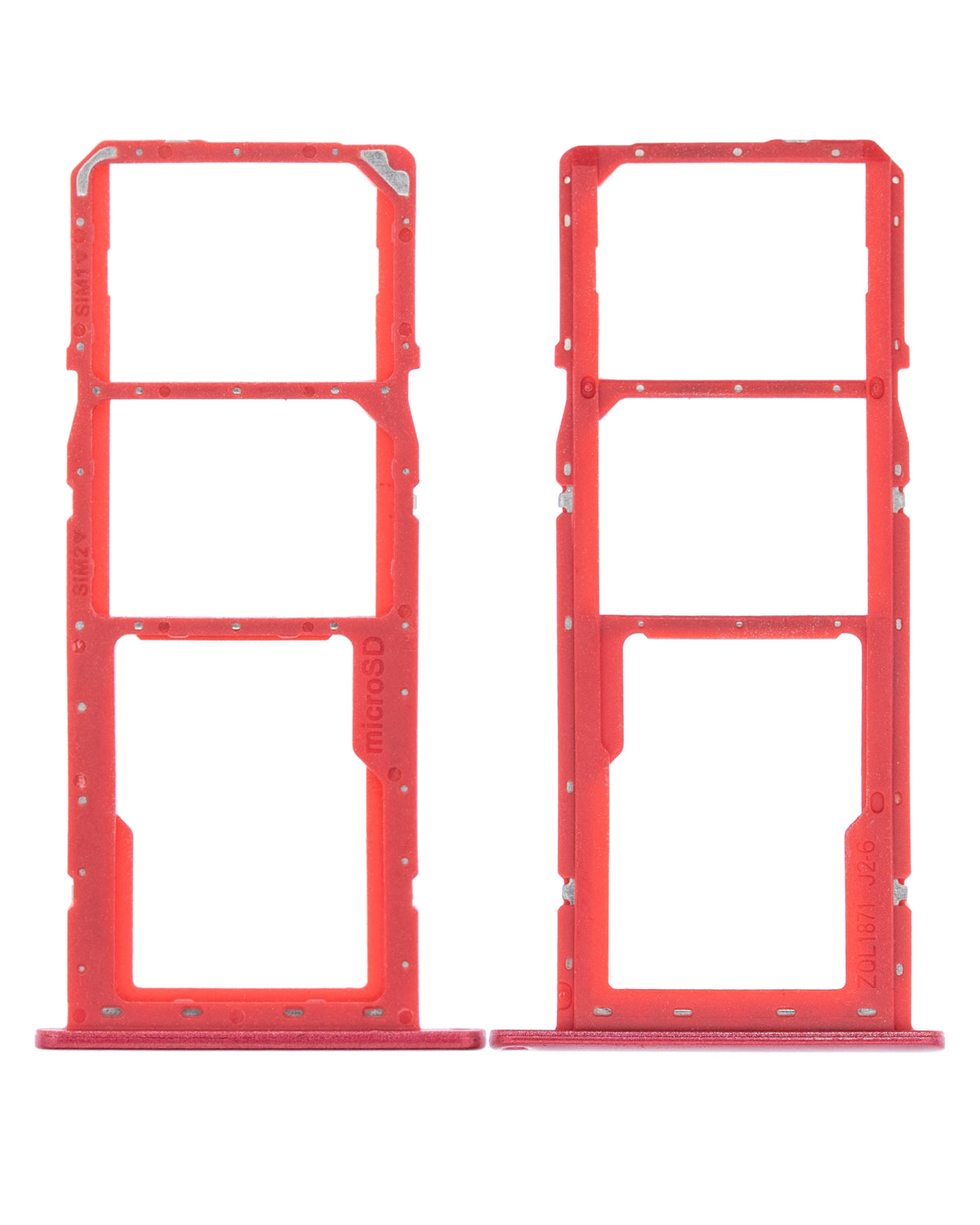 Dual Sim Card Tray Compatible For Samsung Galaxy A11 (A115 / 2020) (Red)