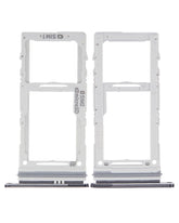 Dual Sim Card Tray Replacement Compatible For Samsung Galaxy A71 5G (A716 / 2020) (Prism Cube Black)