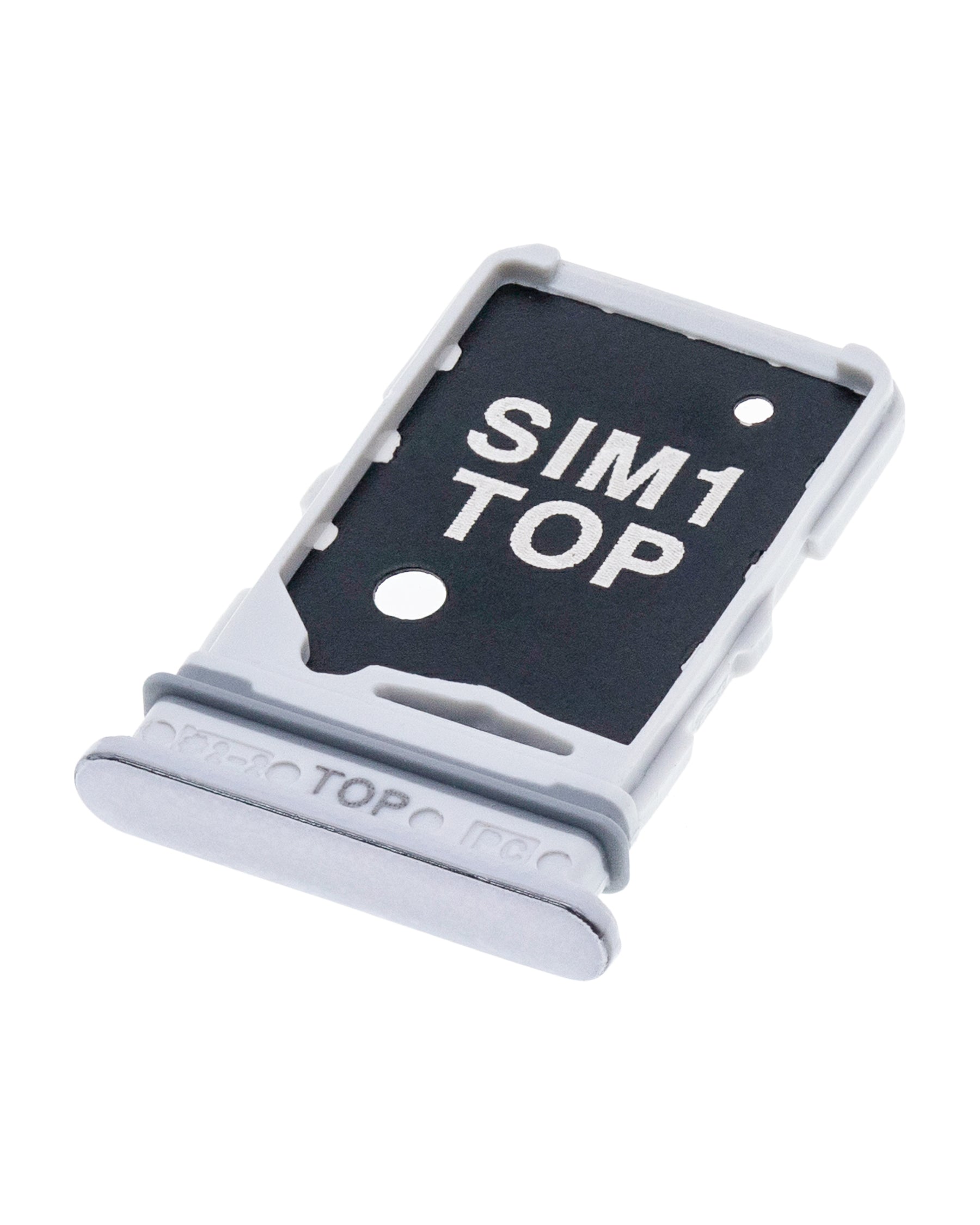 Dual Sim Card Tray Replacement Compatible For Samsung Galaxy A80 (A805 / 2019) (Ghost White)