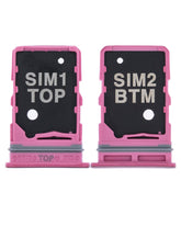 Replacement Dual Sim Card Tray Compatible For Samsung Galaxy A80 (A805 / 2019) (Pink)