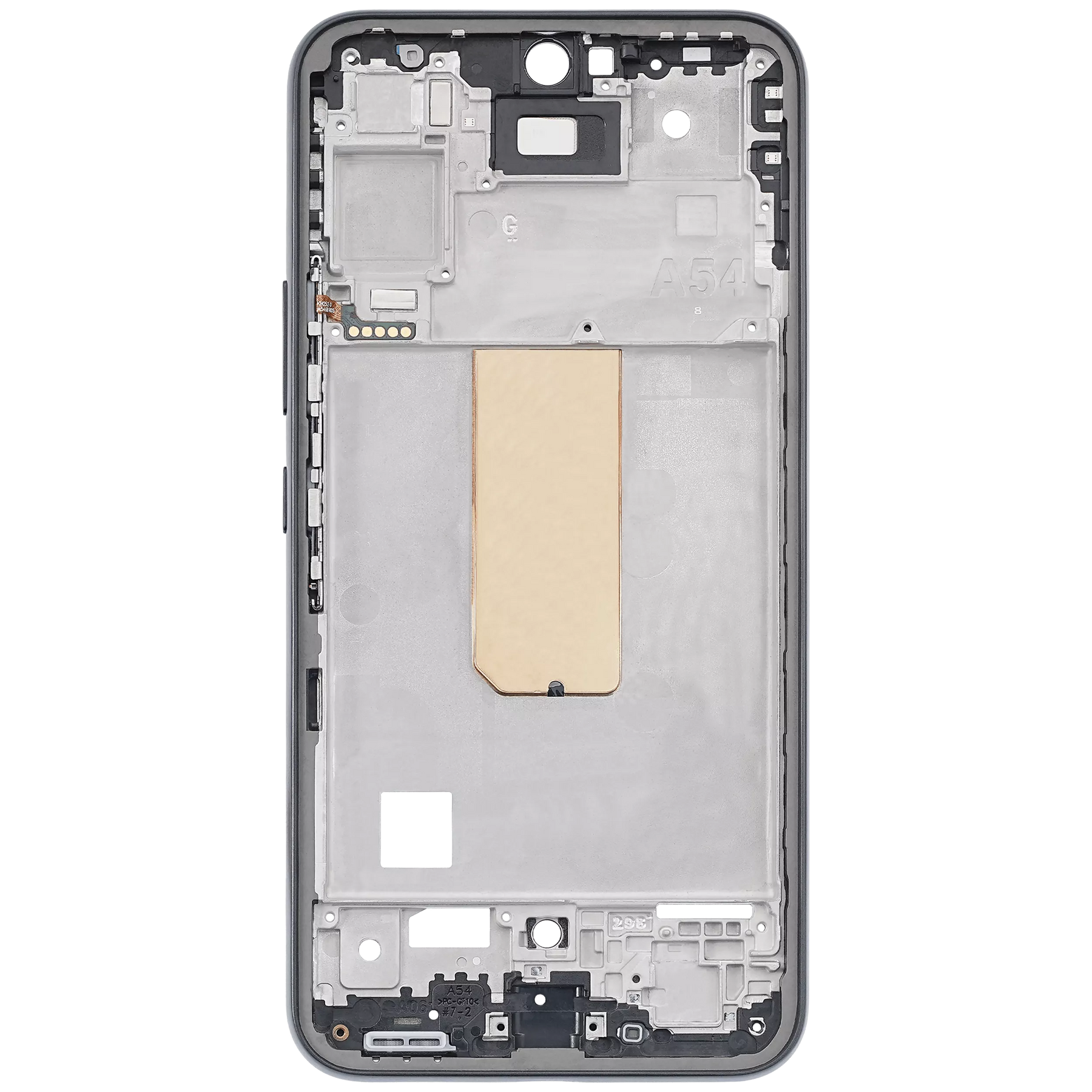 Mid-Frame Housing Replacement Compatible For Samsung Galaxy A54 5G (A546 / 2023) (International Version) (Graphite)