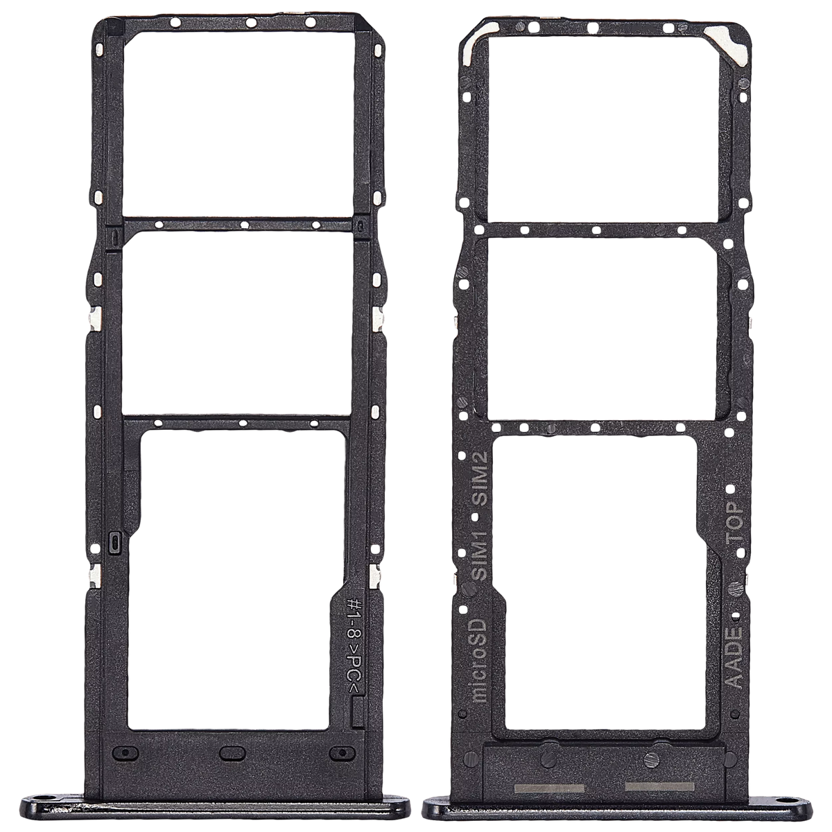 Dual Sim Card Tray Compatible For Samsung Galaxy A14 (A145F) (Black)