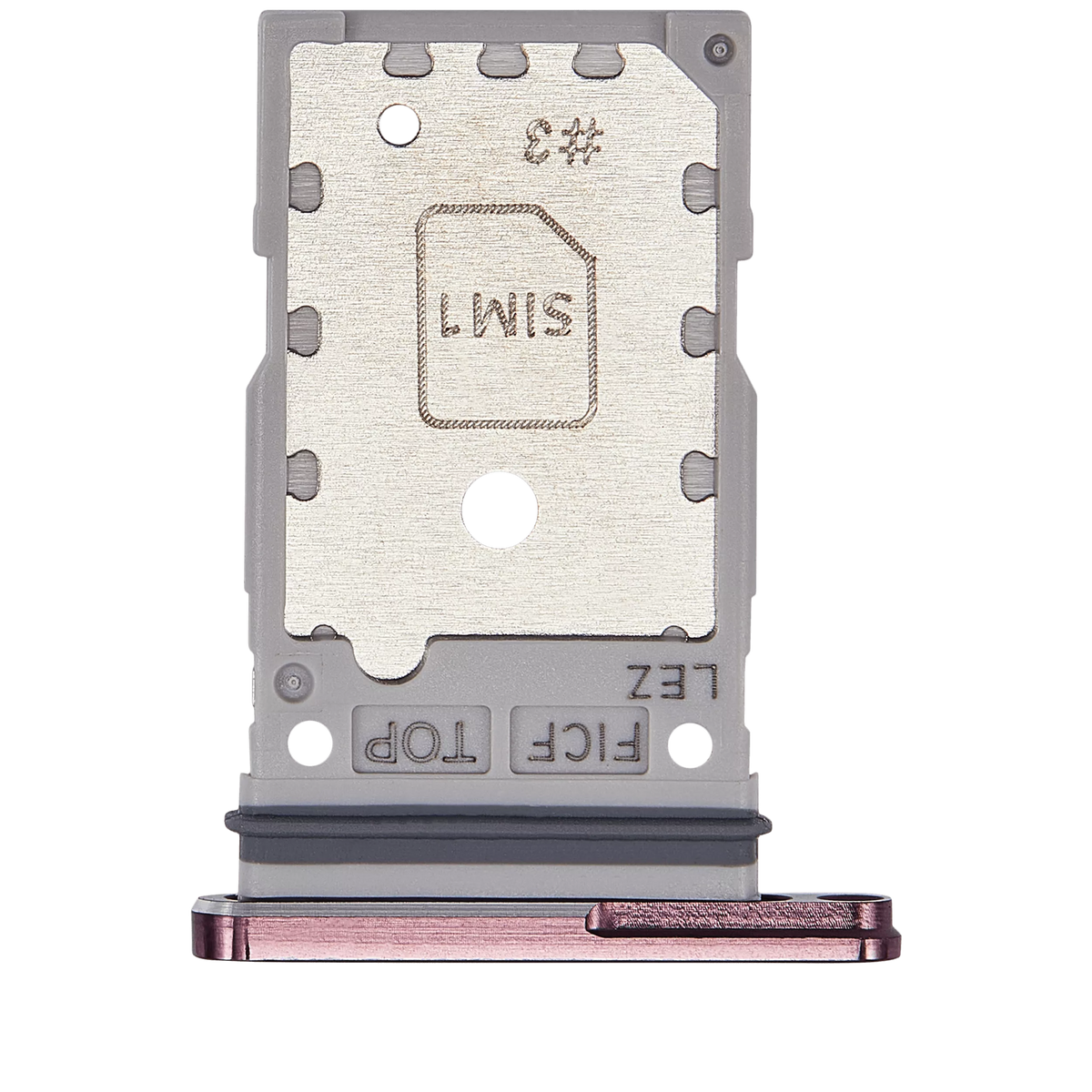 Dual Sim Card Tray Replacement Compatible For Samsung Galaxy Z Fold 4 (F936) (Burgundy)