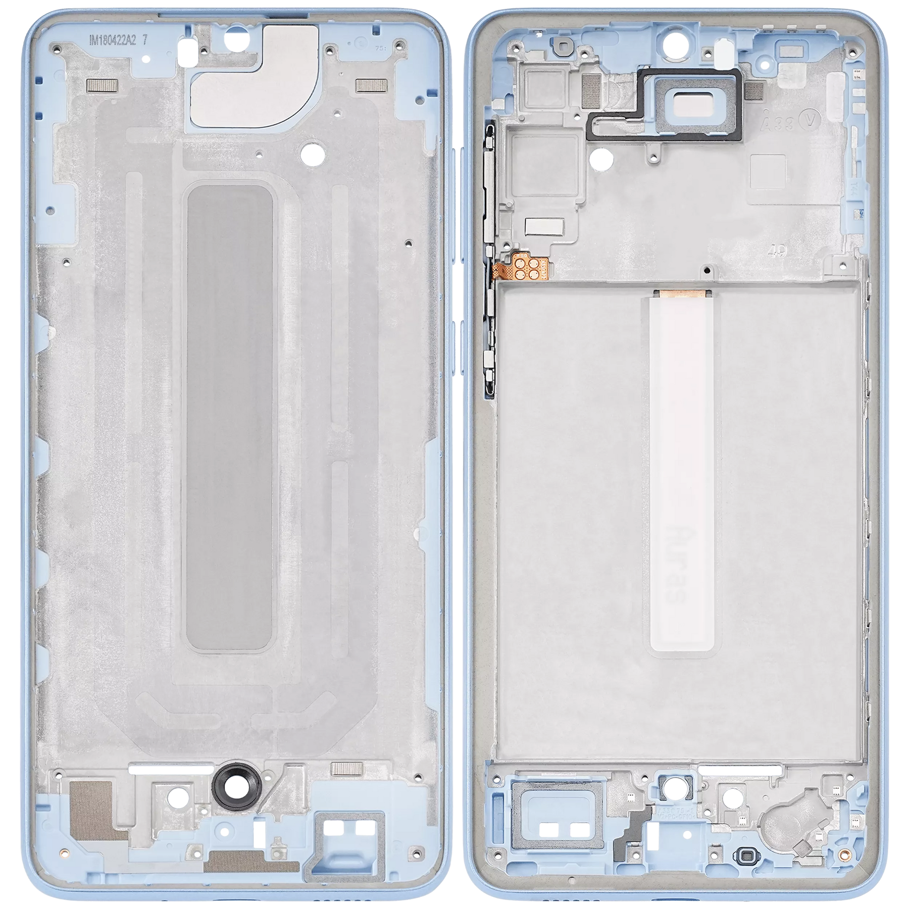 Mid-Frame Housing Compatible For Samsung Galaxy A33 5G (A336 / 2022) (Blue)
