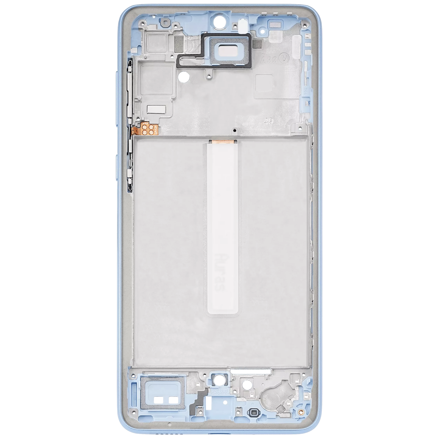 Mid-Frame Housing Compatible For Samsung Galaxy A33 5G (A336 / 2022) (Blue)