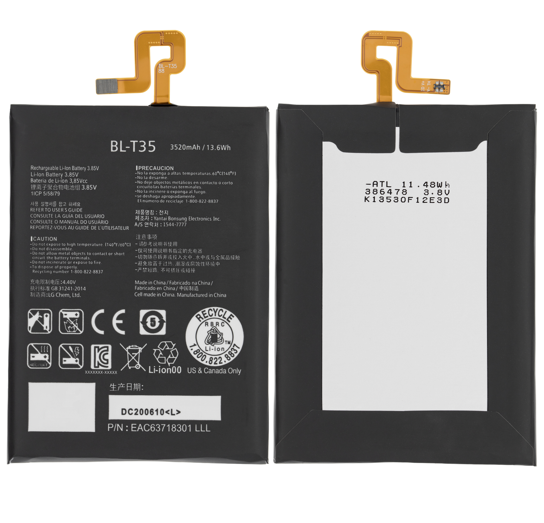Replacement Battery Compatible For Google Pixel 2 XL (BL-T35)