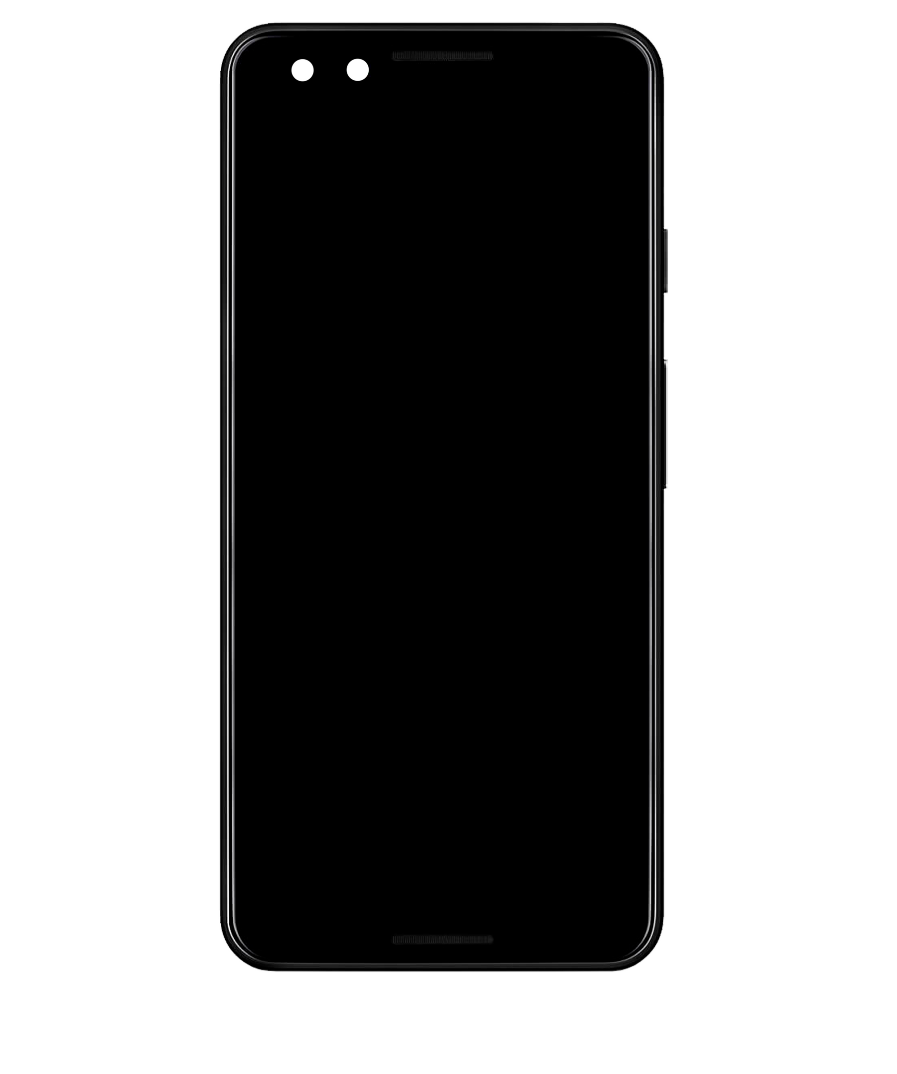 OLED Assembly With Frame Compatible For Google Pixel 3 Replacement (Genuine OEM) (Just Black)