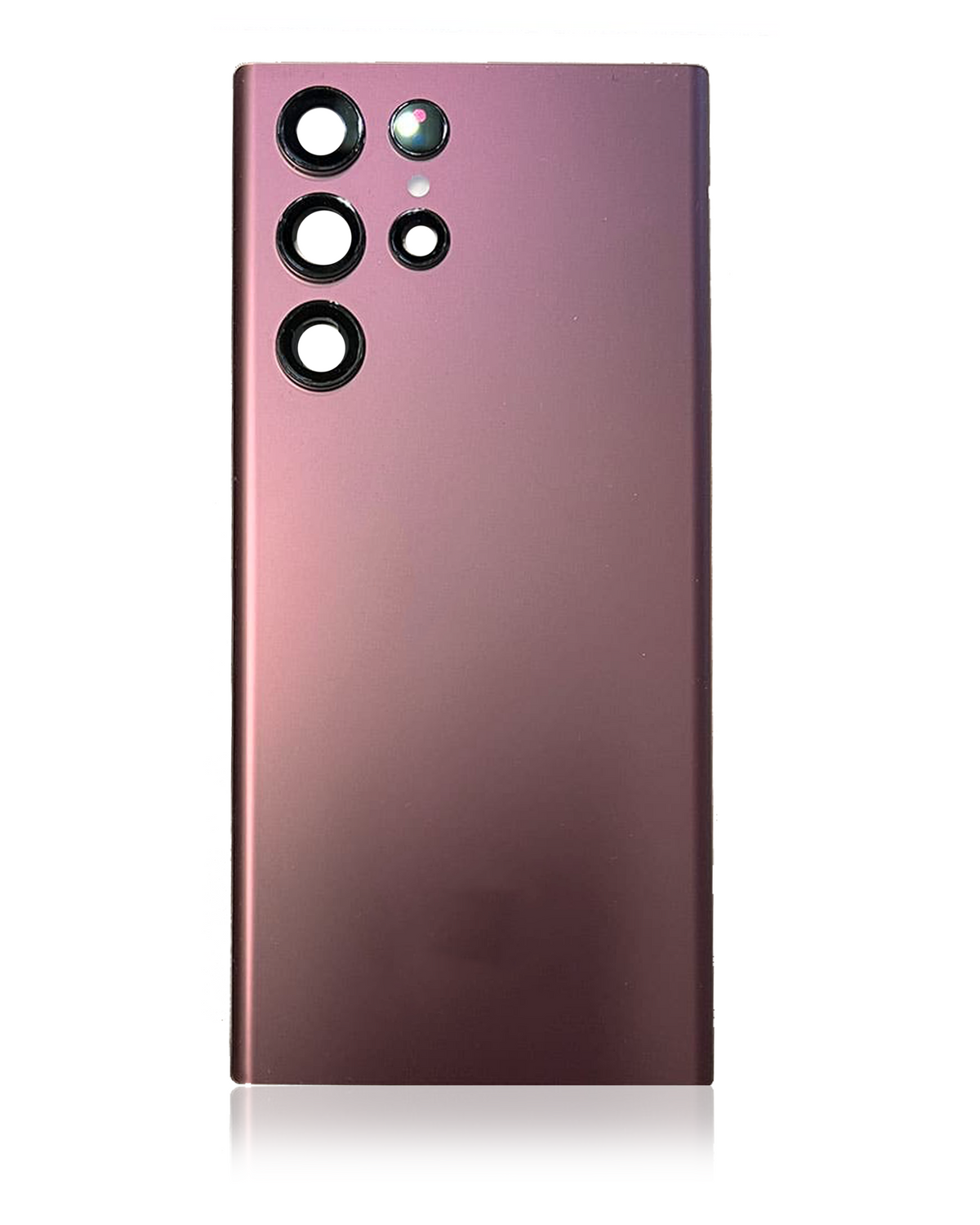 Back Cover Glass With Camera Lens Compatible Samsung Galaxy S22 Ultra Replacement(Service Pack) (Burgundy)