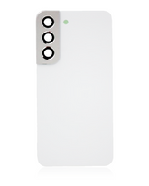 Back Cover Glass With Camera Lens Compatible Samsung Galaxy S22 5G Replacement (Service Pack) (White)