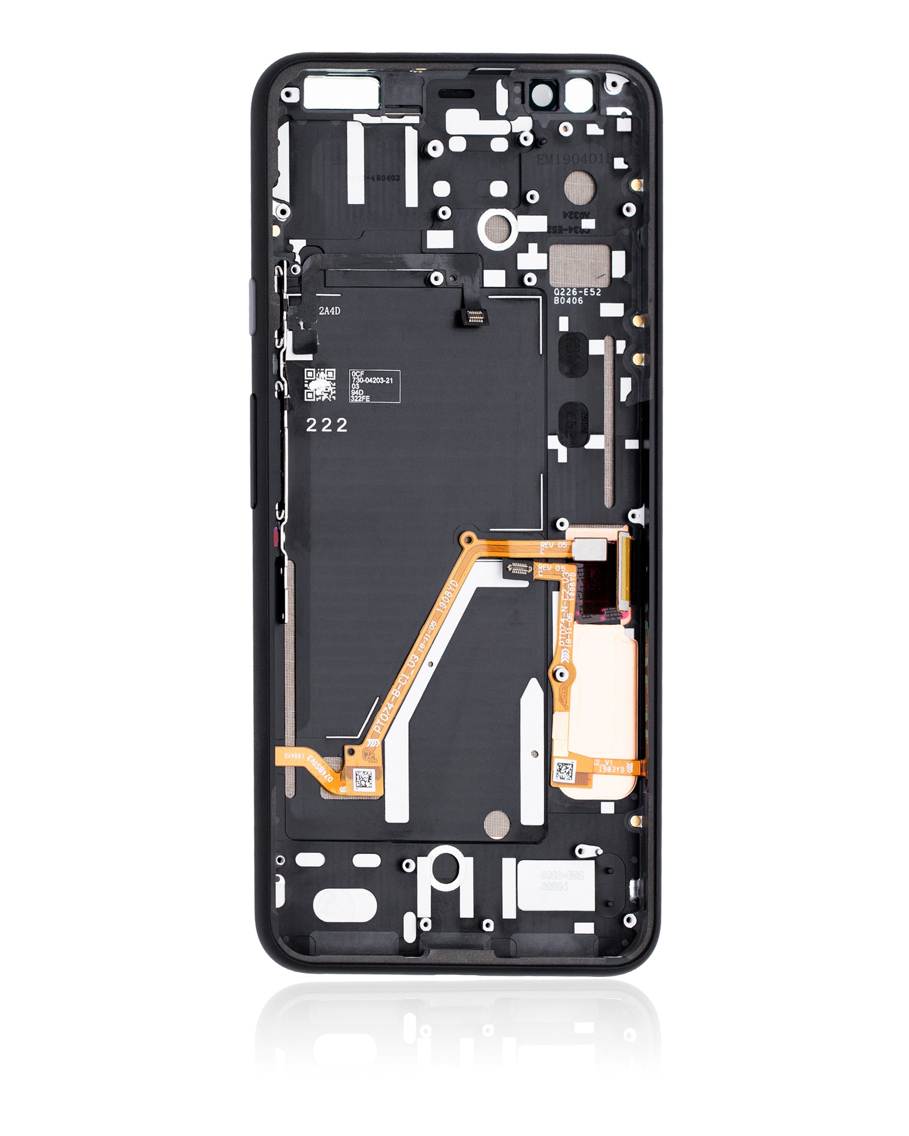 Replacement OLED Assembly With Frame Compatible For Google Pixel 4 XL (Refurbished) (Gray Power Button)