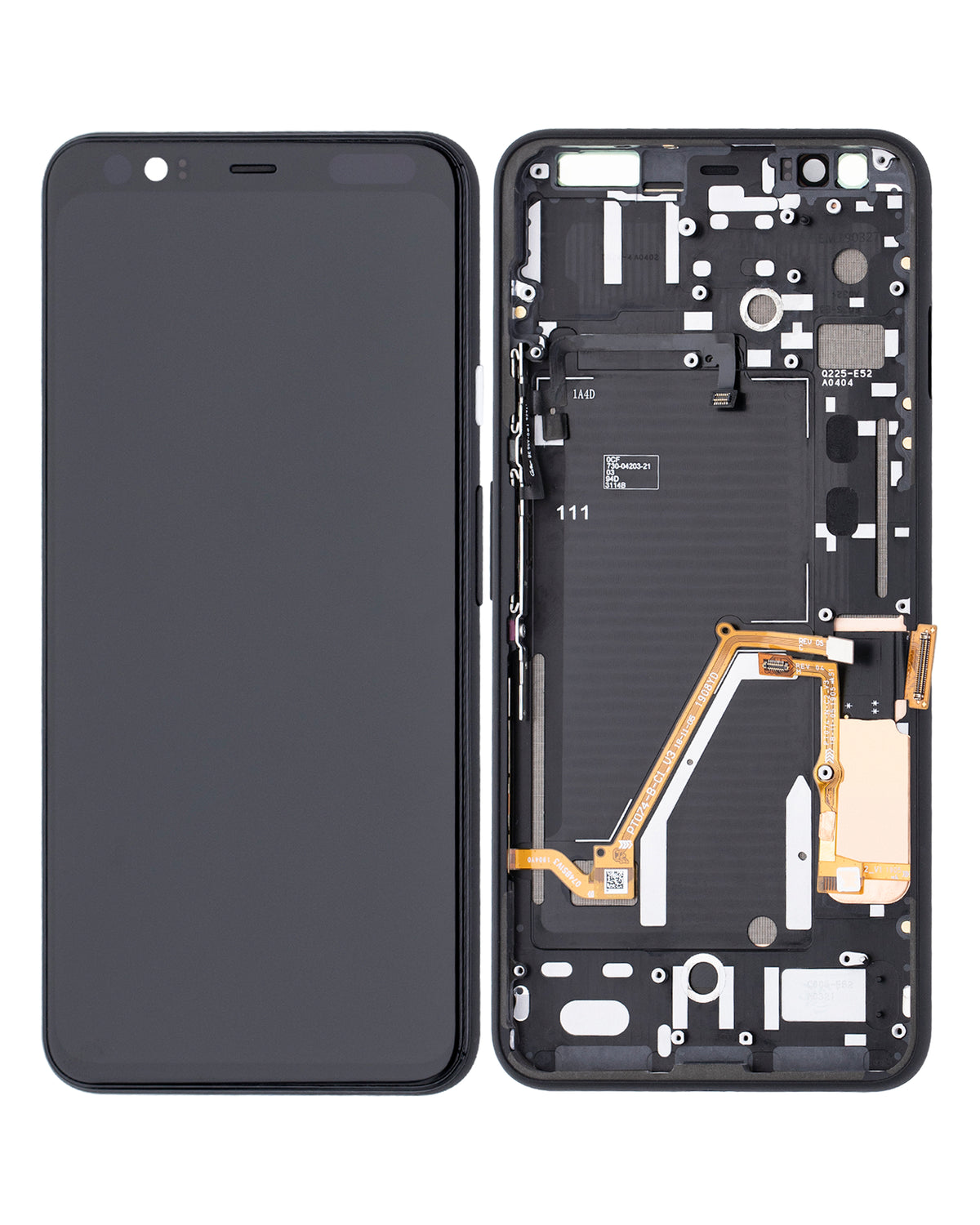 Replacement OLED Assembly With Frame Compatible For Google Pixel 4 XL (Refurbished) (Clearly White Power Button)