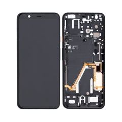 Replacement OLED Assembly With Frame Compatible For Google Pixel 4 XL (Refurbished) (Oh So Orange Power Button)