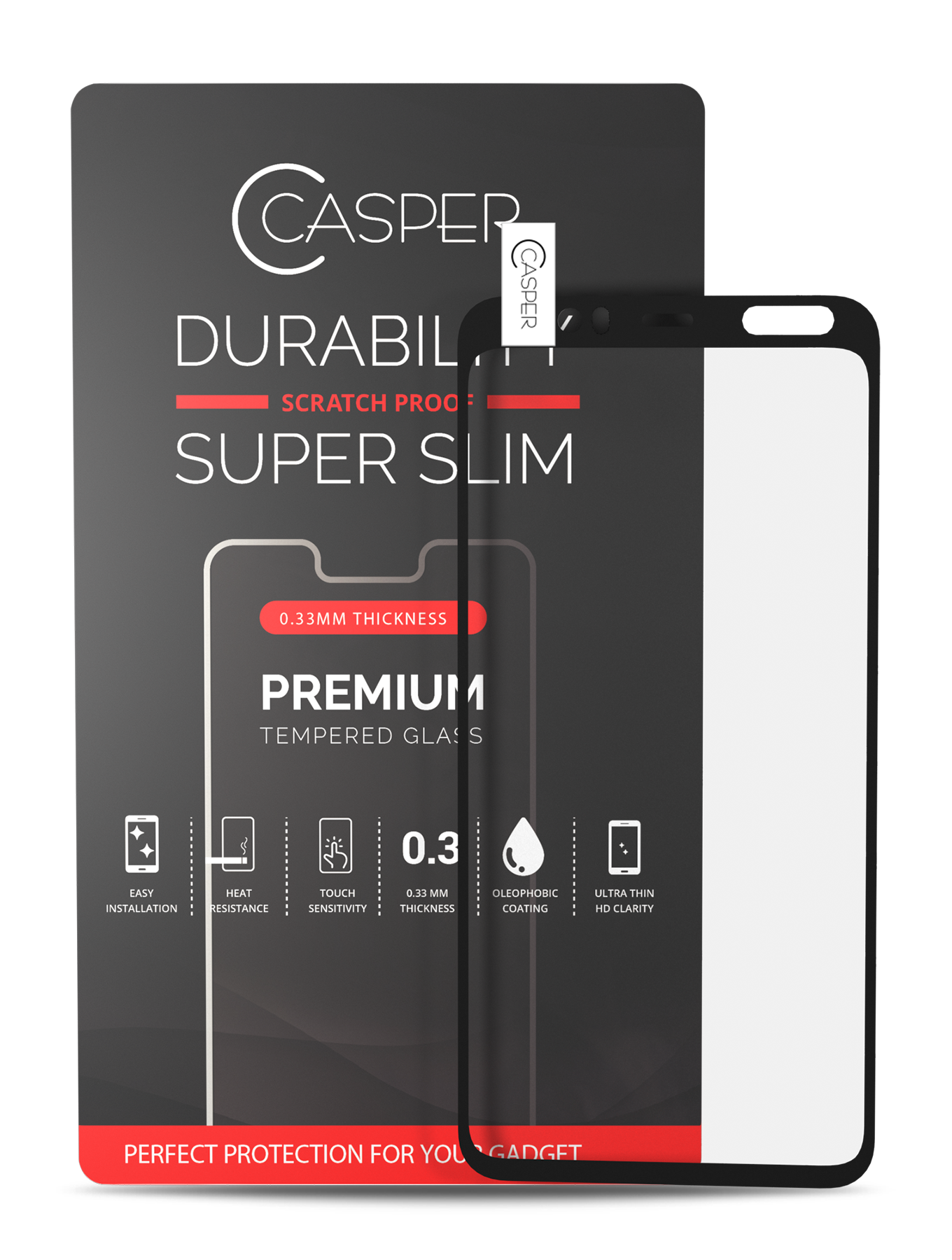 Replacement Casper Tempered Glass Compatible For Google Pixel 4 XL (Retail Pack) (Clear)