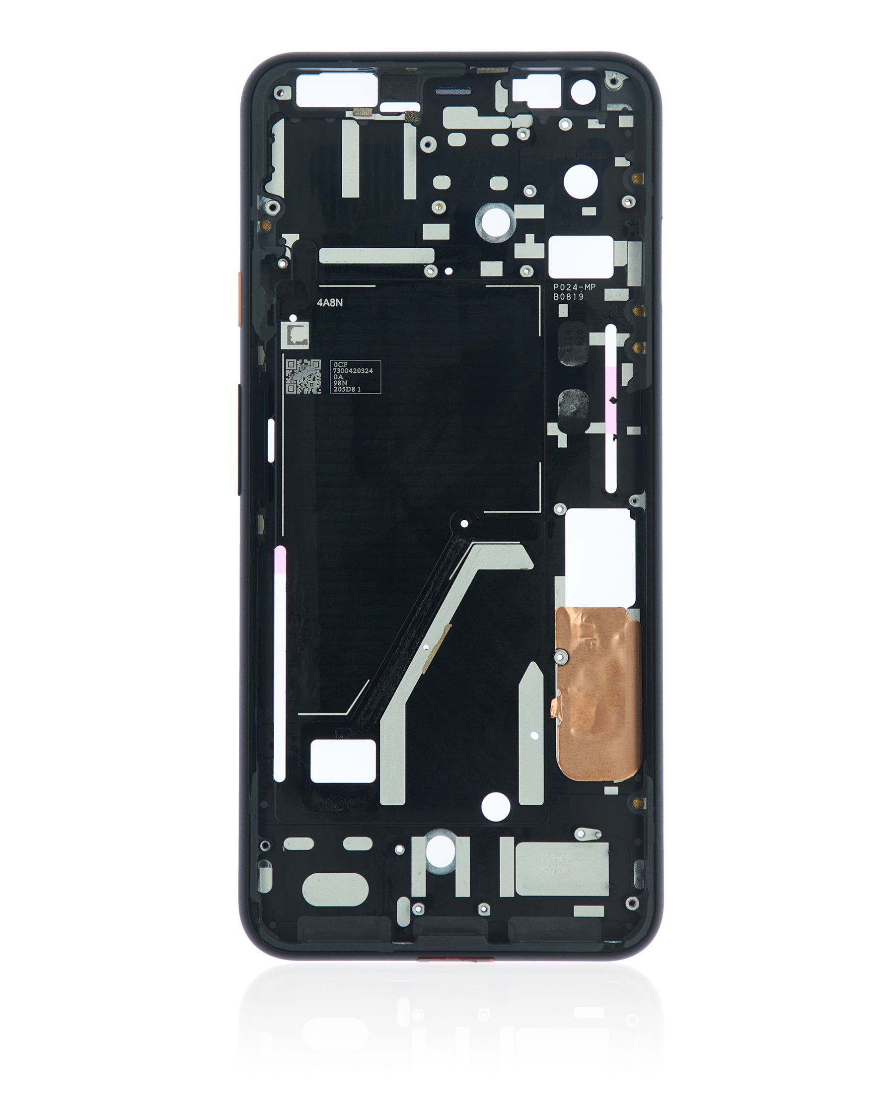 Mid-Frame Housing Compatible For Google Pixel 4XL Replacement  (Pink Power Button)