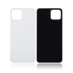 Back cover Glass Compatible For Google Pixel 4 Replacement (Clearly White)