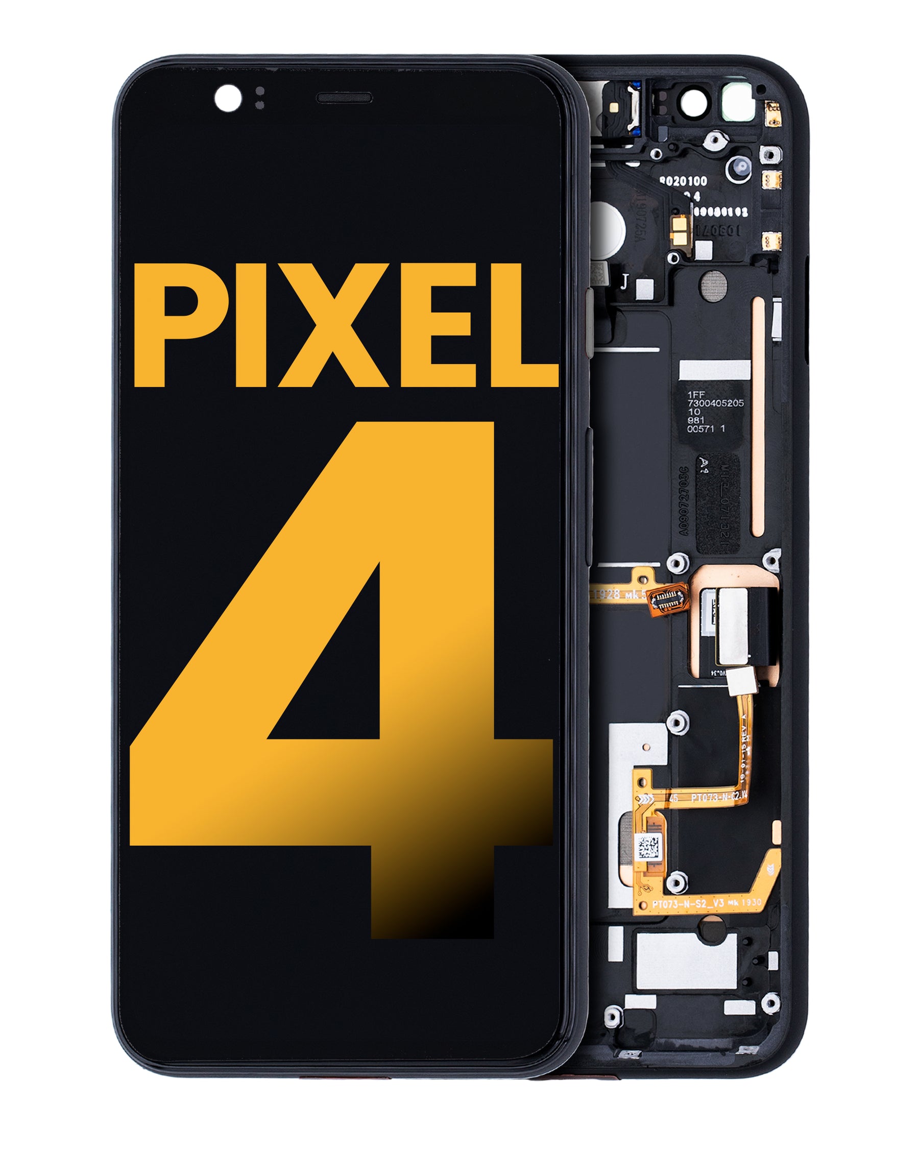 Replacement OLED Assembly With Frame Compatible For Google Pixel 4 (Refurbished) (Just Black Power Button)