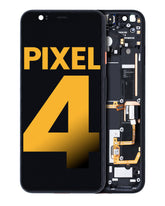 Replacement OLED Assembly With Frame Compatible For Google Pixel 4 (Refurbished) (Oh So Orange Power Button)