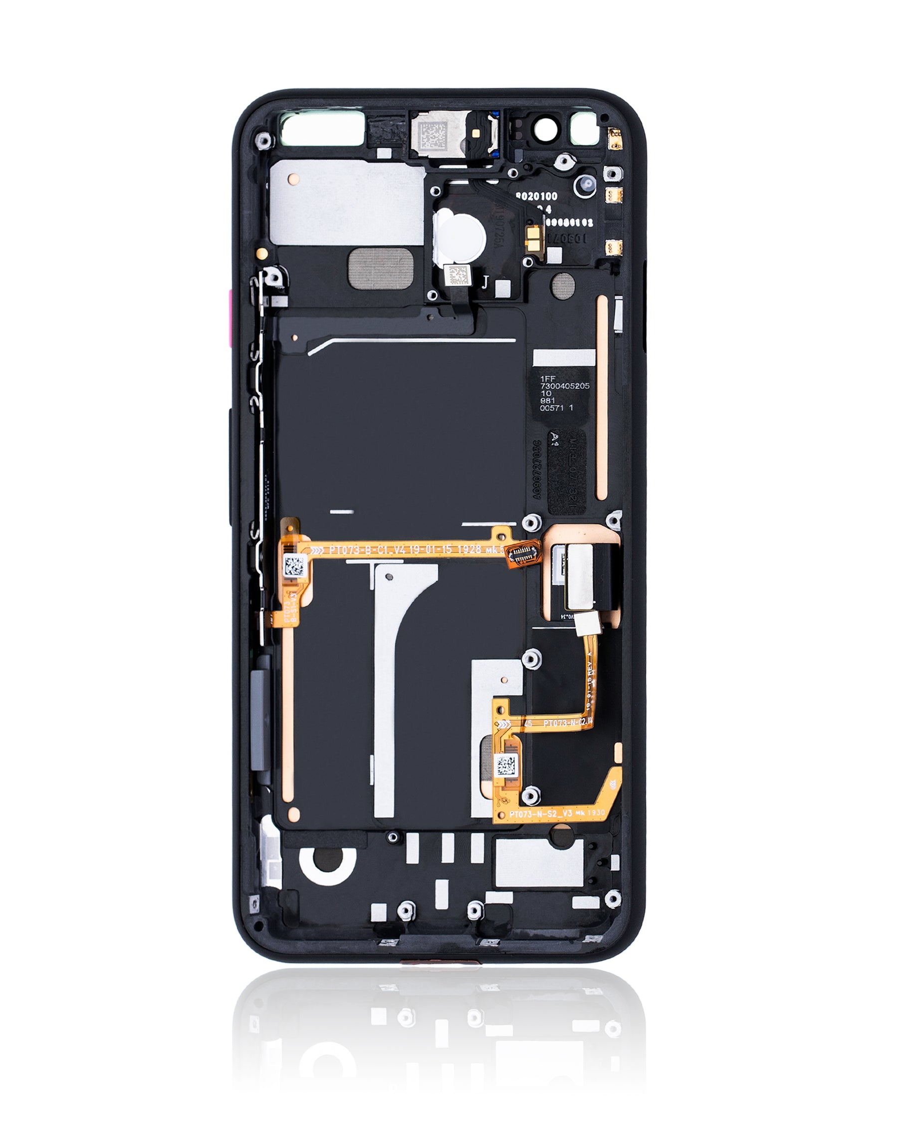 Replacement OLED Assembly With Frame Compatible For Google Pixel 4 (Refurbished) (Pink Power Button)