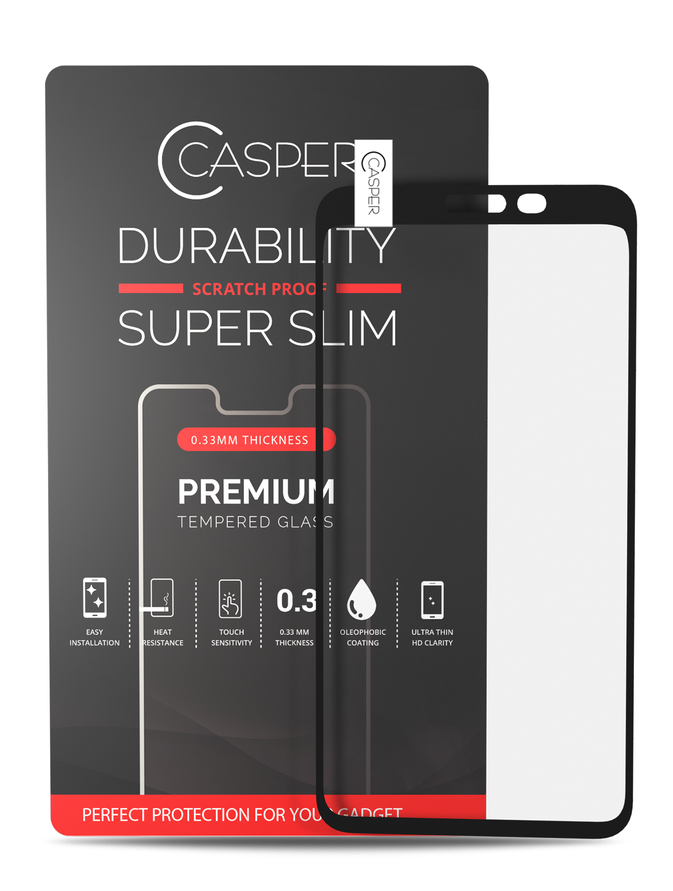 Casper Tempered Glass Compatible For Google Pixel 4 Replacement (Retail Pack) (Clear)