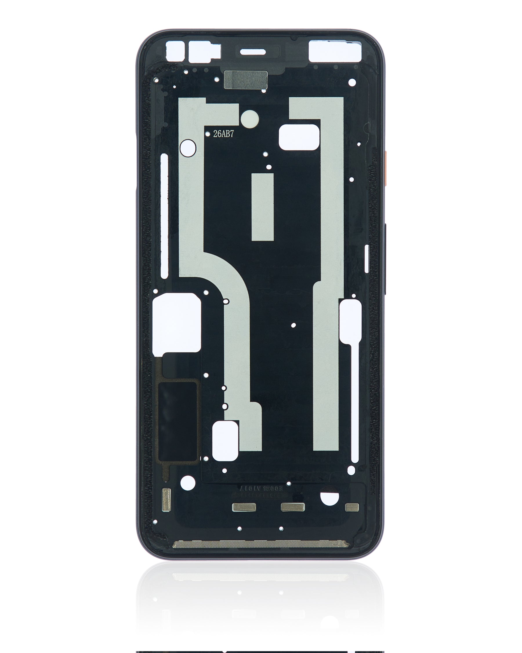 Mid-Frame Housing Compatible For Google Pixel 4 Replacement (Pink Power Button)