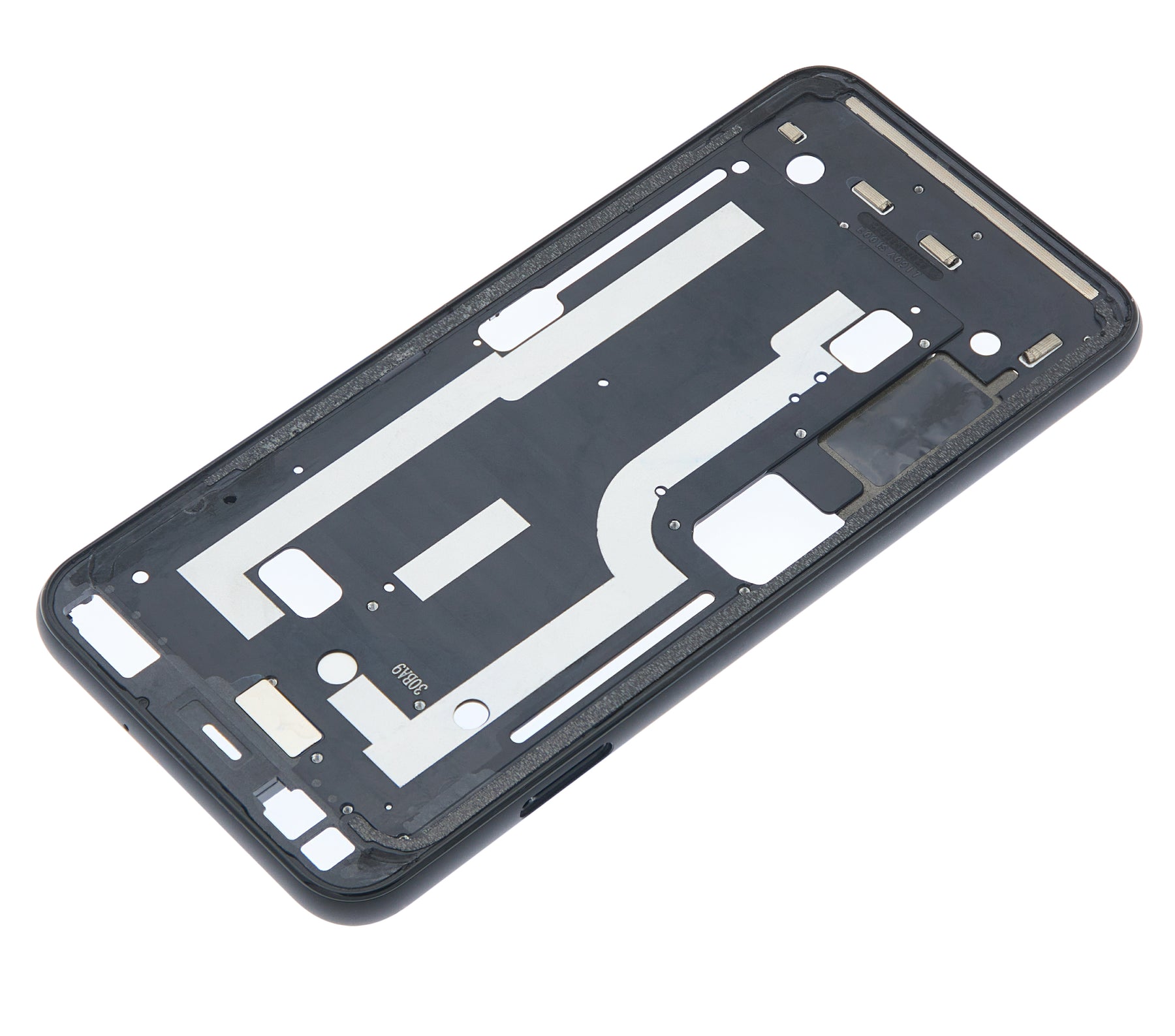 Mid-Frame Housing Compatible For Google Pixel 4 Replacement (Oh So Orange Power Button)